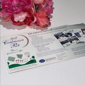 Vintage Creative Memories Scrapbook Golf/Winter Recreation Combo Pack Creative